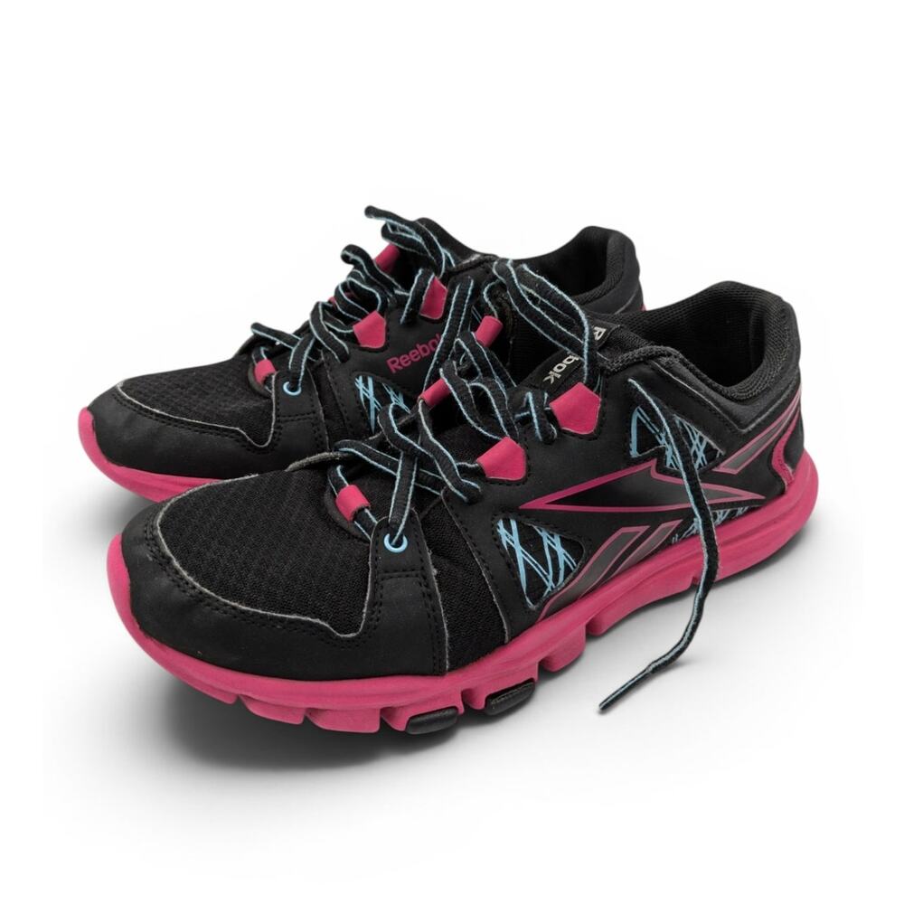 NEW BALANCE 410v7 Trail Running Shoes Black Pink Glow w/ Original Laces - Size 9